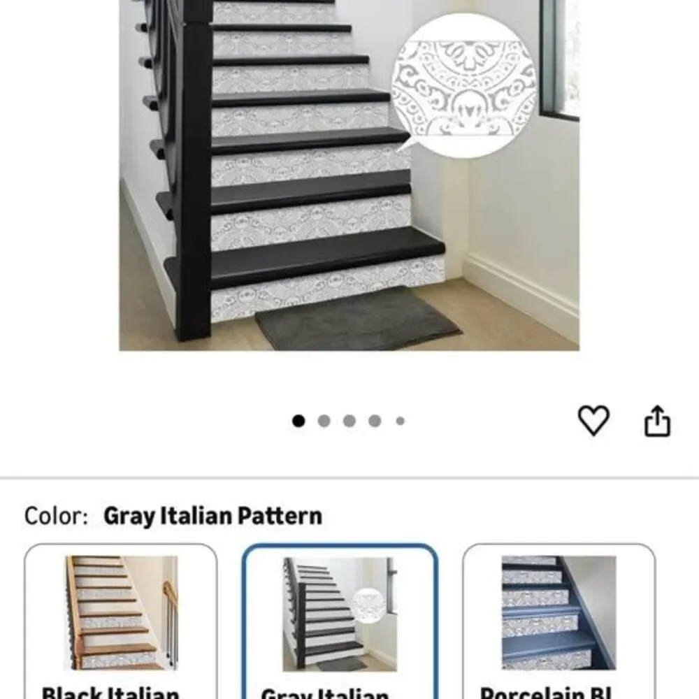 Stair Riser Peel n Stick Vinyl Decals